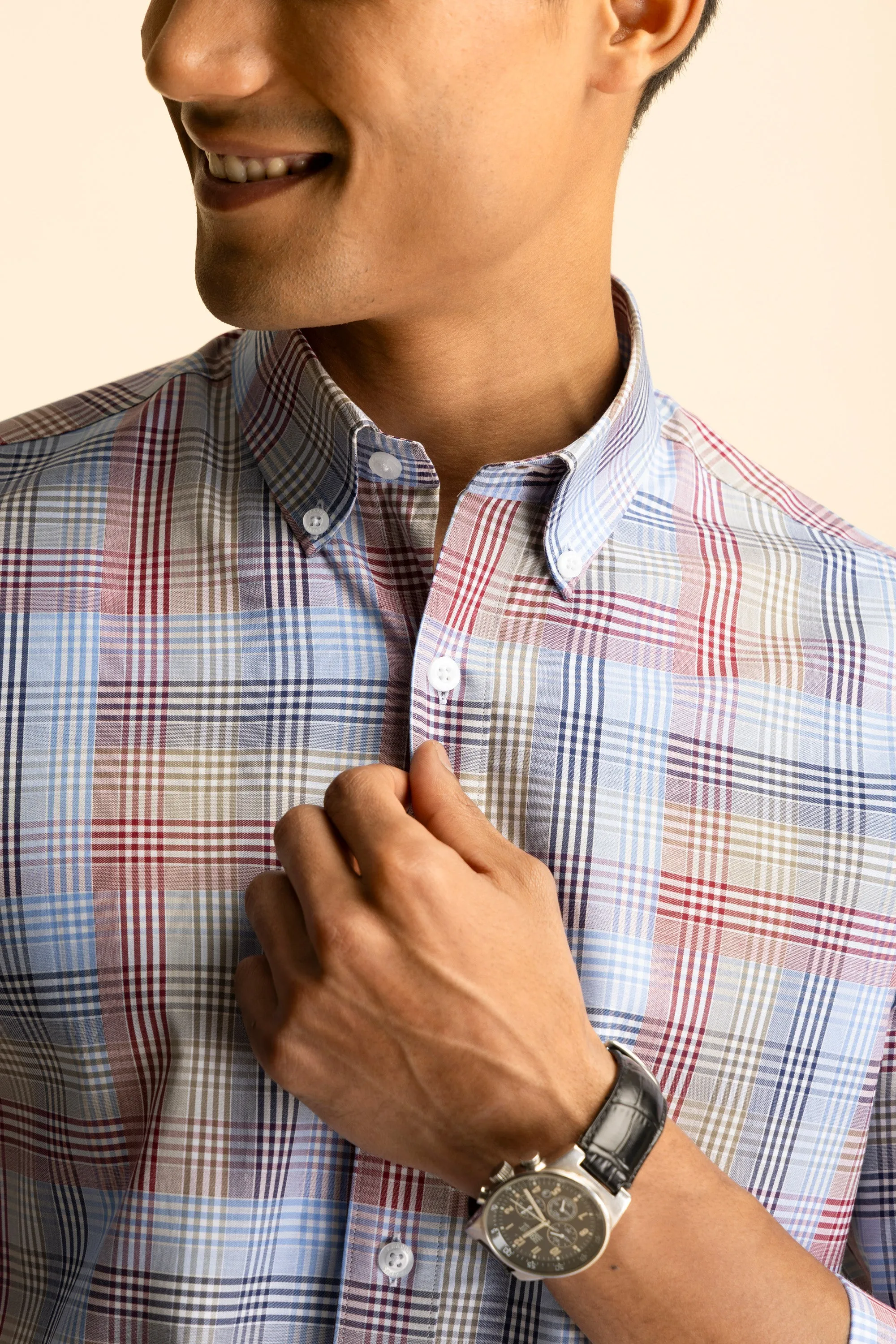 Multi-colored Sun Button-Down Shirt