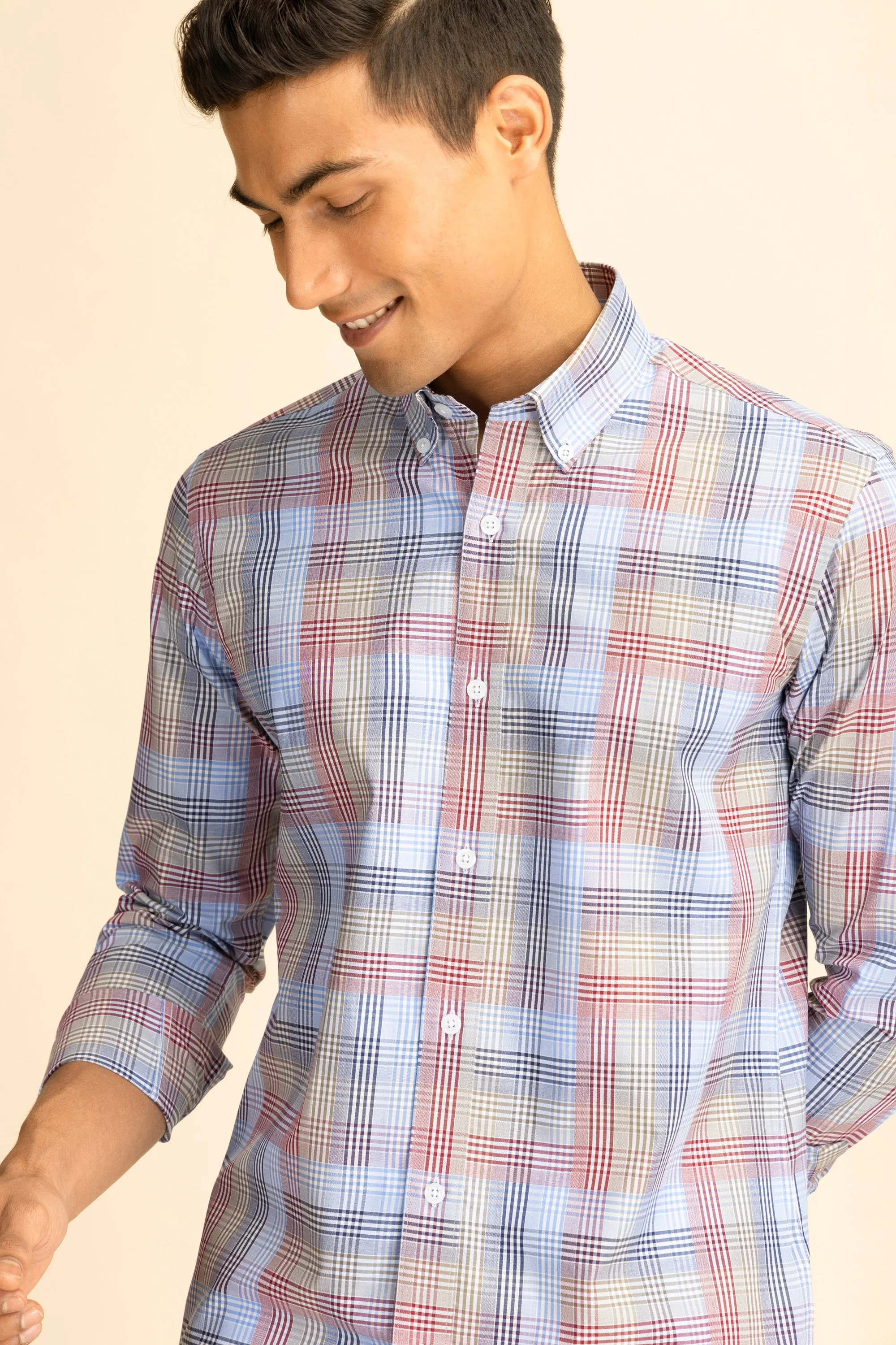 Multi-colored Sun Button-Down Shirt