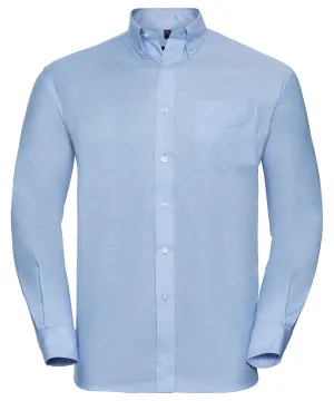 Oxford Blue - Long sleeve easycare Oxford shirt