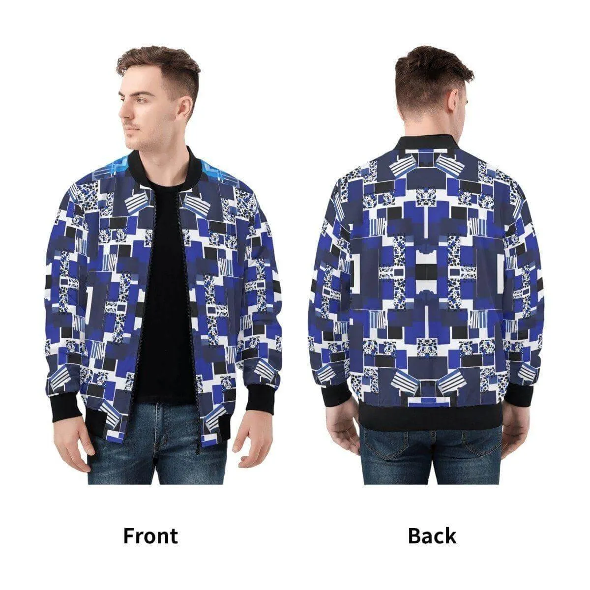 Pixelated Bomber Jacket for Gamers