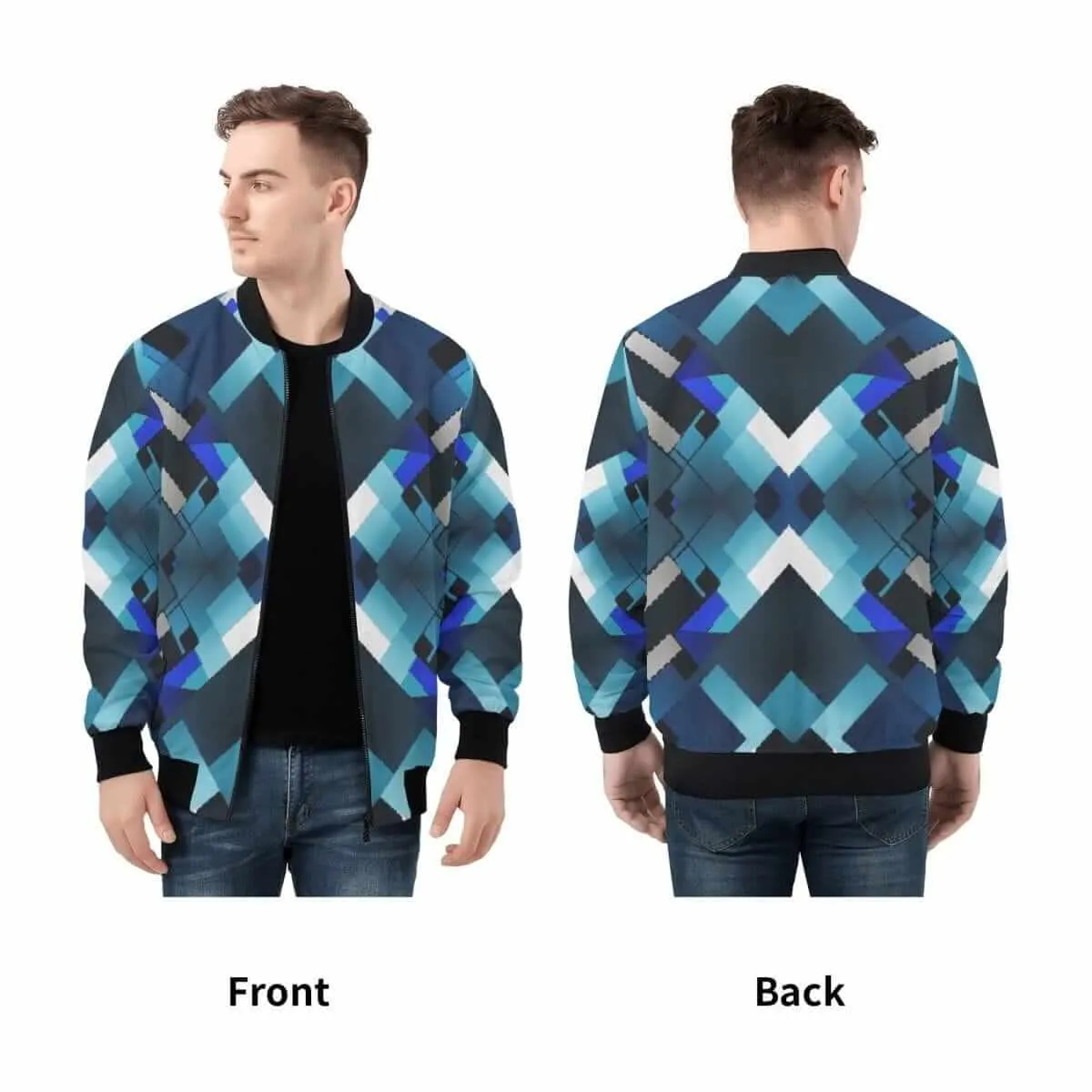 Pixelated Bomber Jacket for Gamers