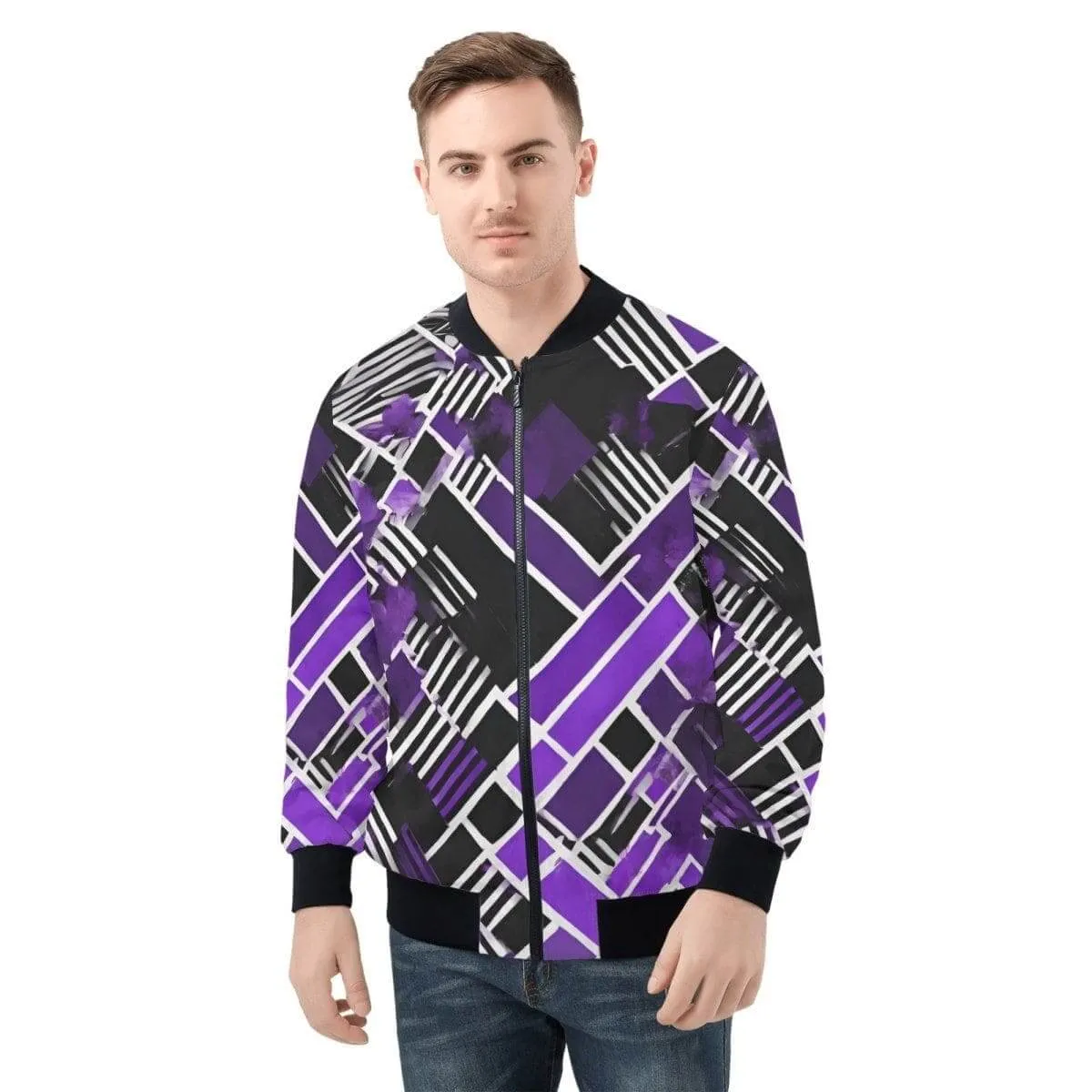 Pixelated Bomber Jacket for Gamers