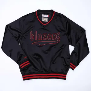 Portland Trail Blazers Mitchell & Ness Sideline Satin Pullover