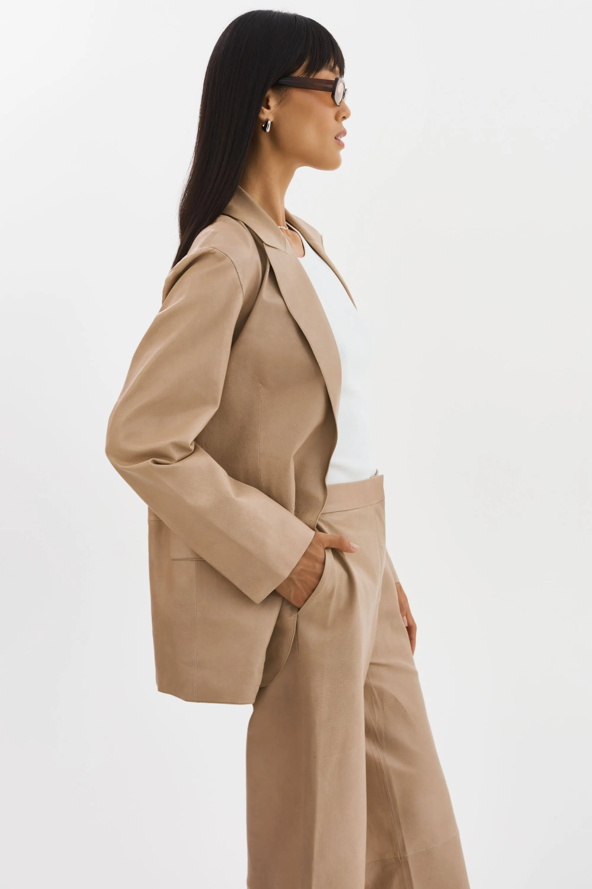 QUIRINA | Leather Blazer