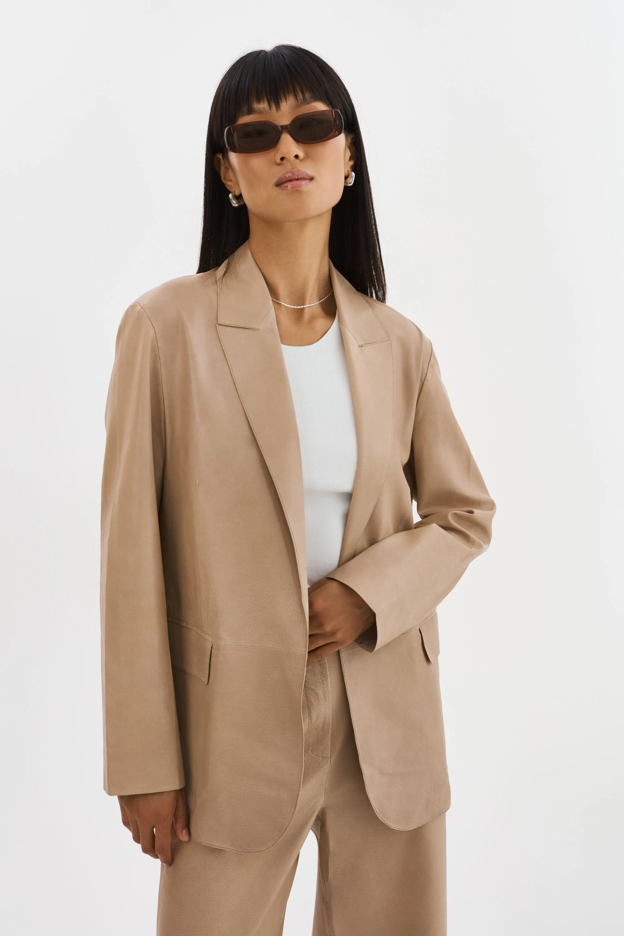 QUIRINA | Leather Blazer