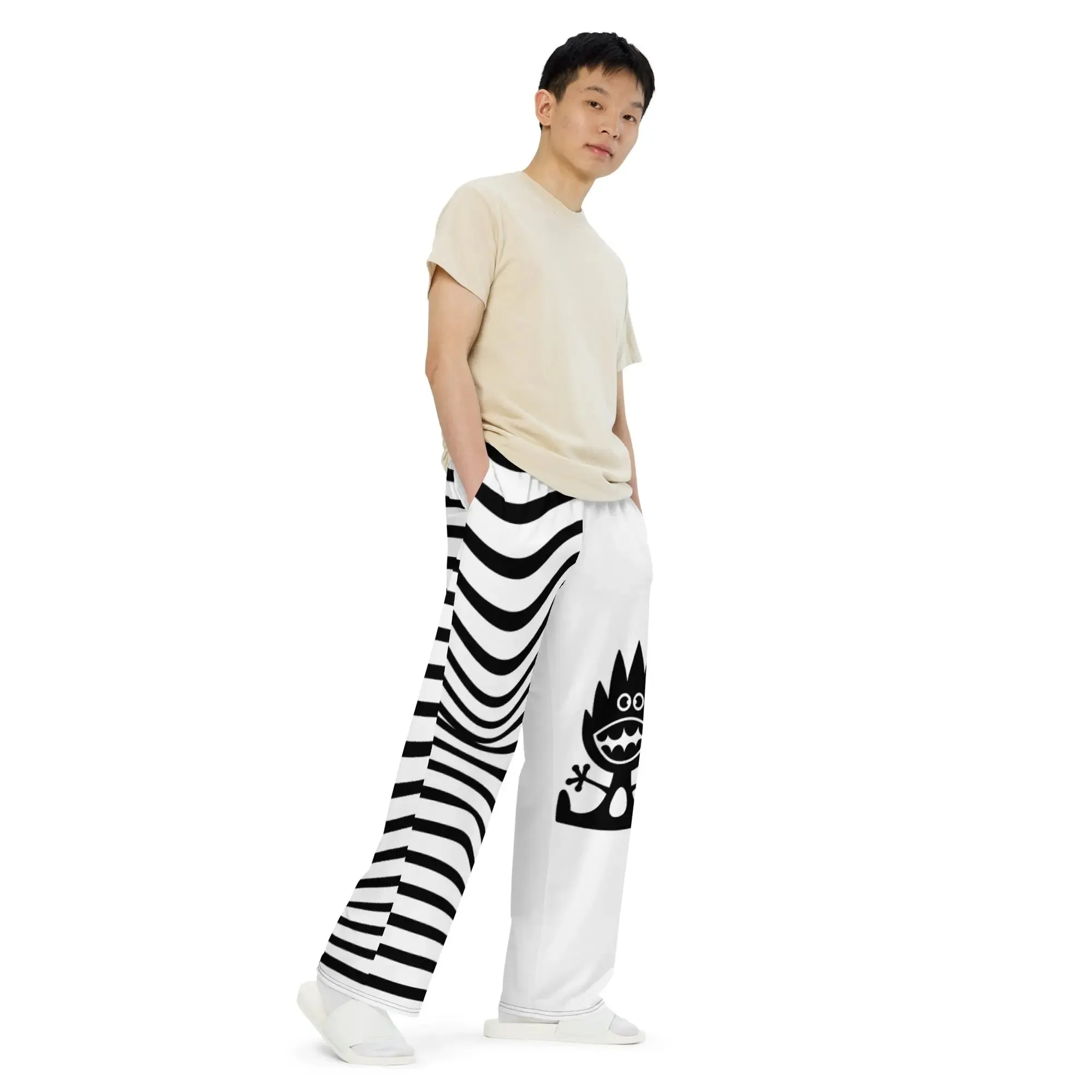 "Space Buds" - Unisex Wide Leg Pants