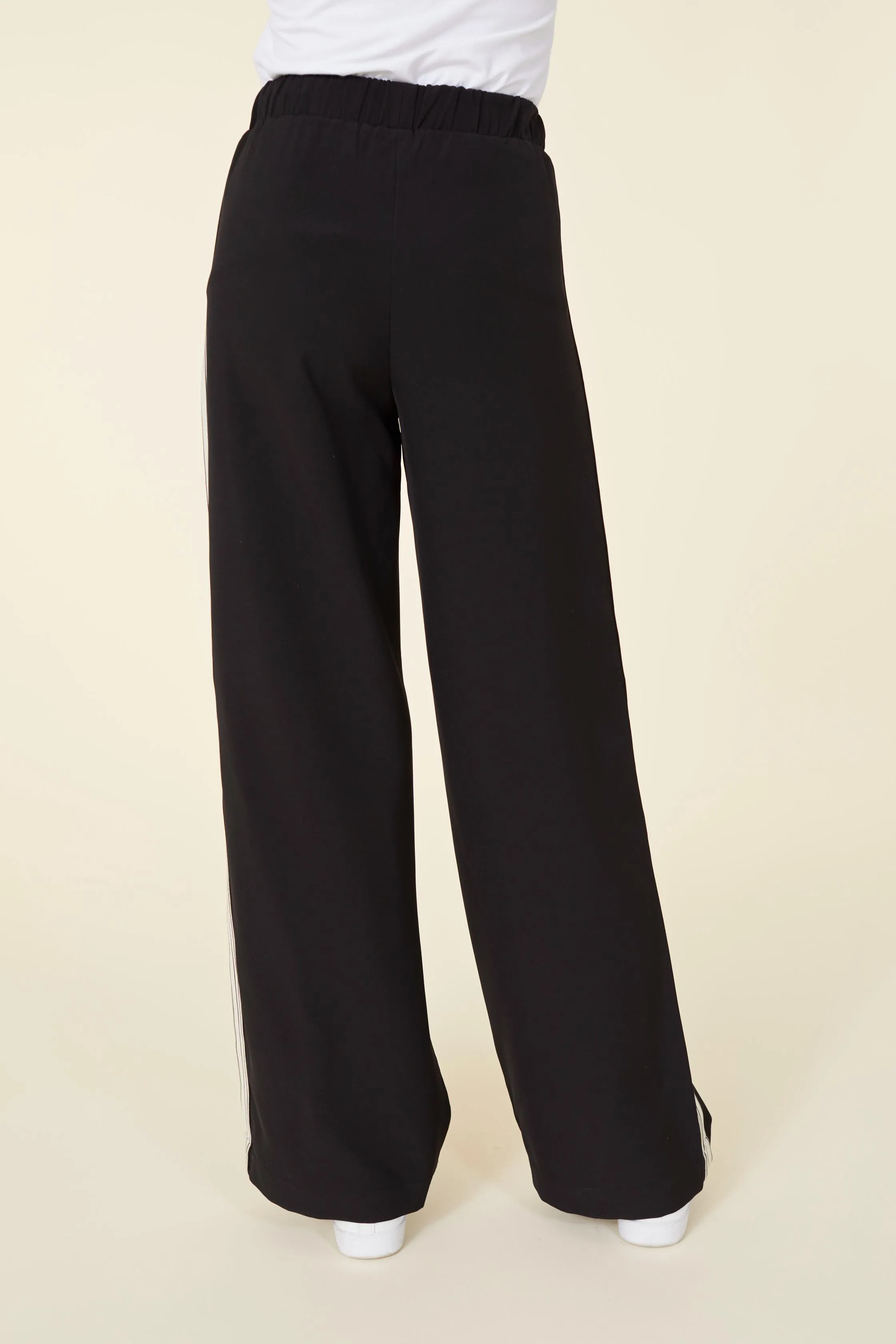 Racer Stripe Wide Leg Pant