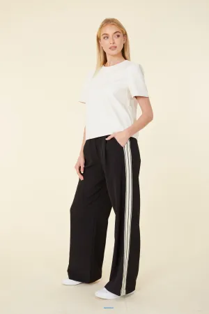 Racer Stripe Wide Leg Pant