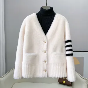 Real Wool Women's Fur Coat