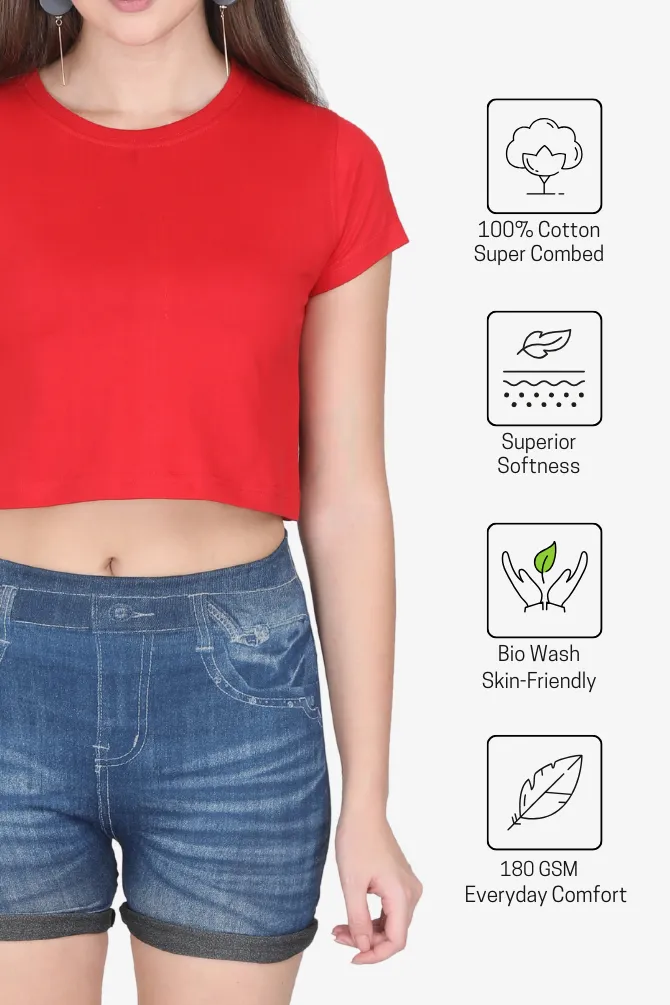 Red Crop Tops for women