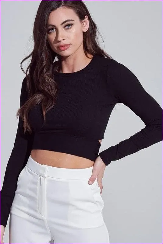 Ribbon Tie Crop Top