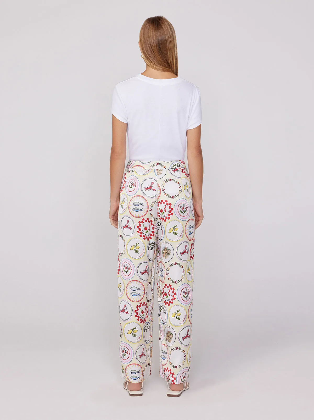 Romina Vintage Plates Trousers