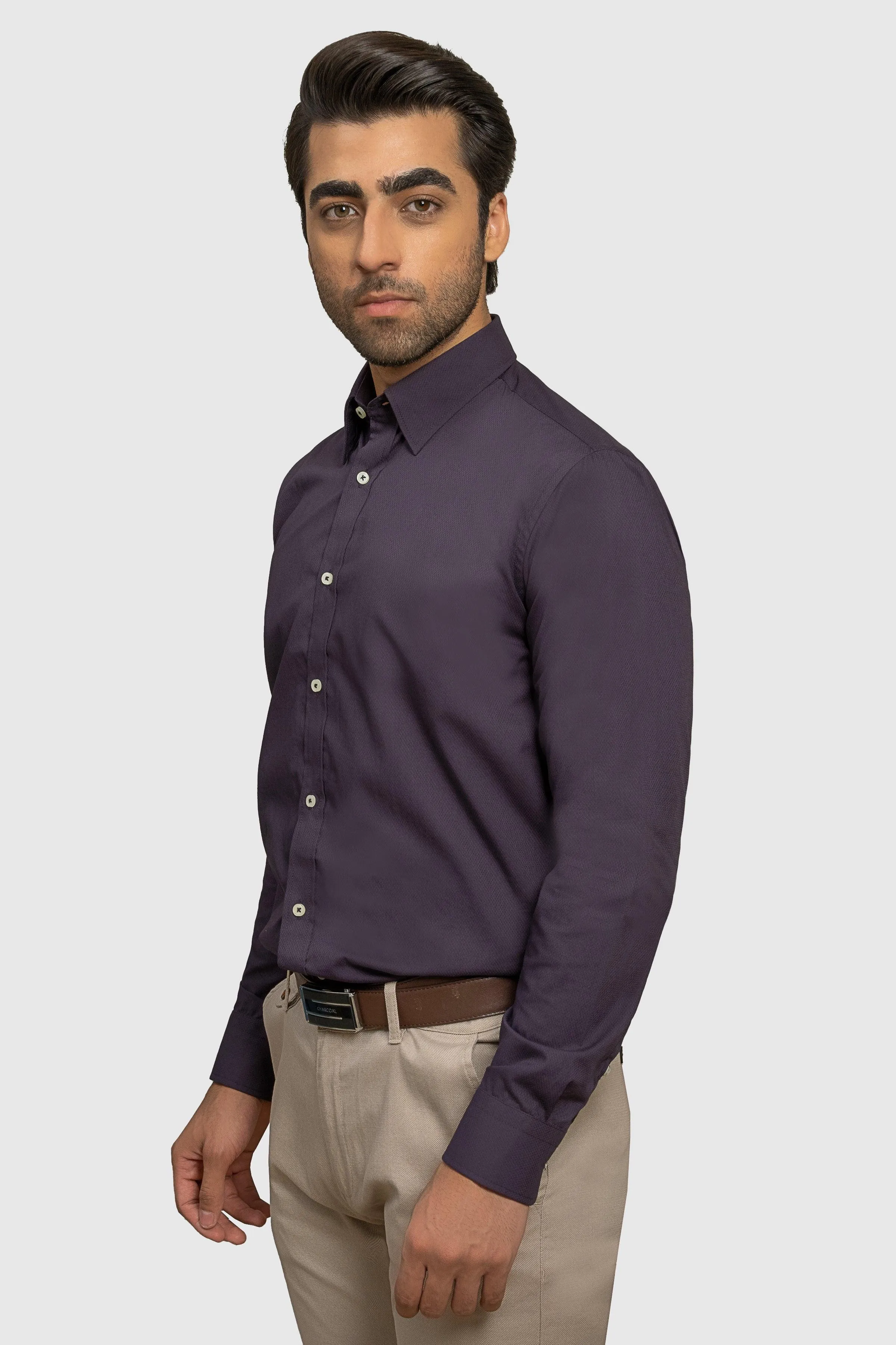 SMART SHIRT PLUM