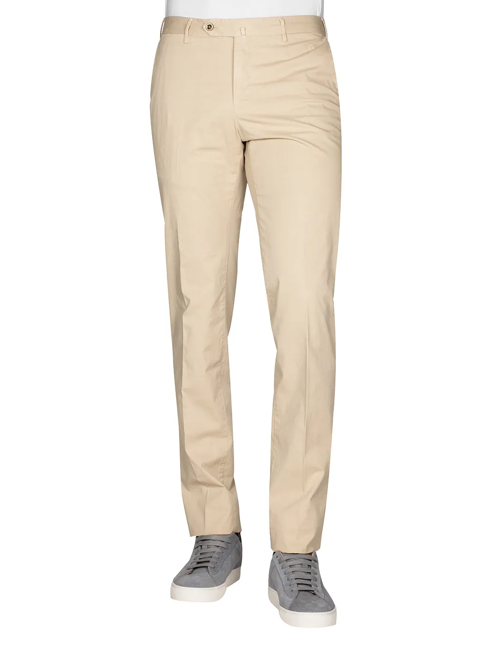 Stretch Cotton Chino Beige