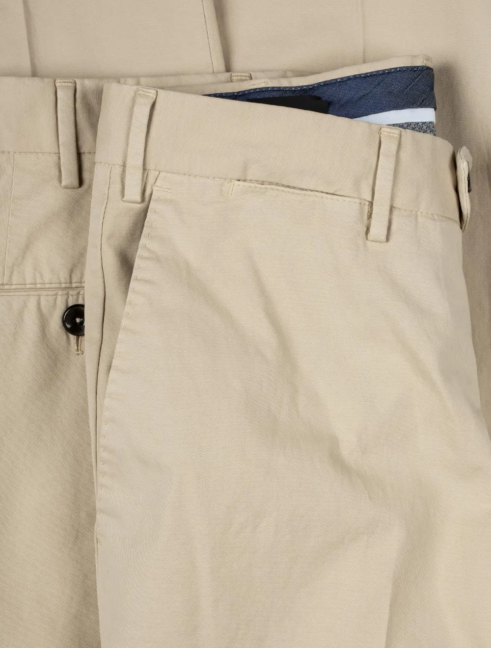 Stretch Cotton Chino Beige