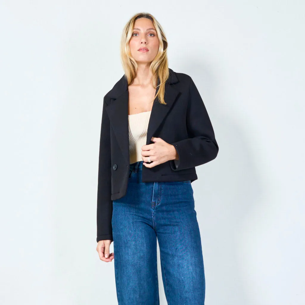 Stylish cropped blazer wholesale