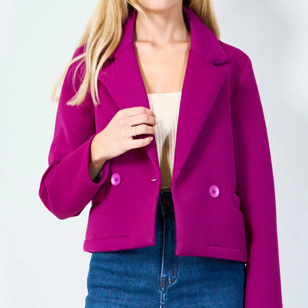 Stylish cropped blazer wholesale