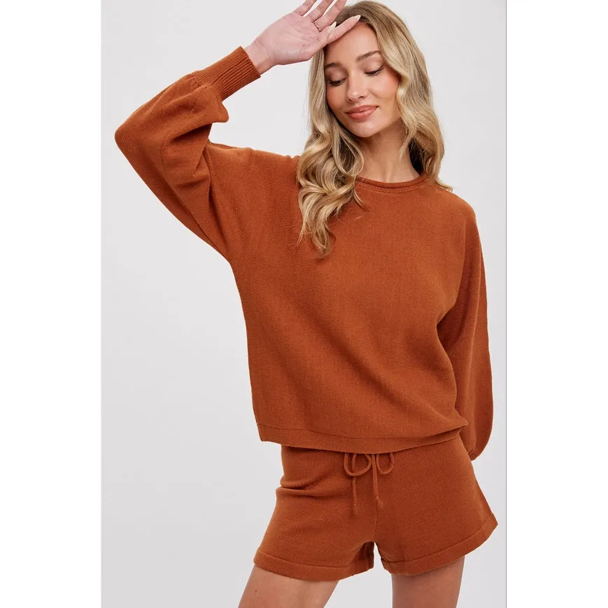 Sweater Lounge Set Camel