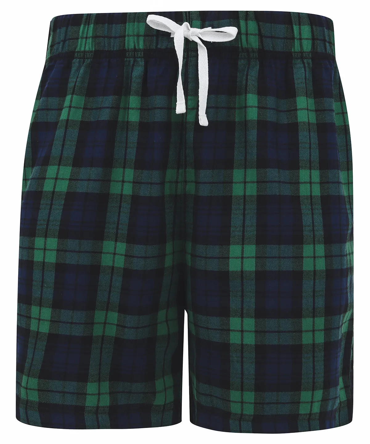 Tartan lounge shorts | Navy/Green Check