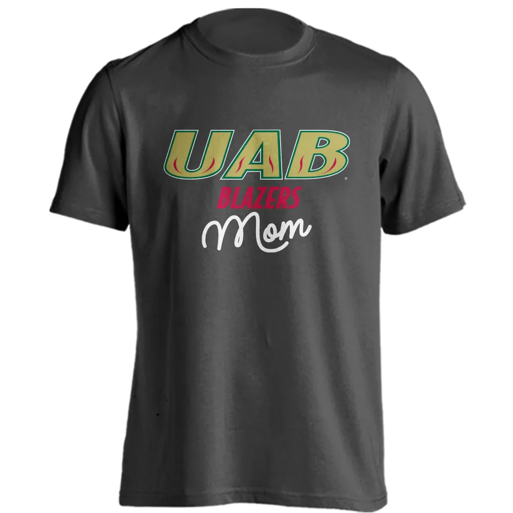 University of Alabama at Birmingham Blazers Mom Logo Short Sleeve T-Shirt