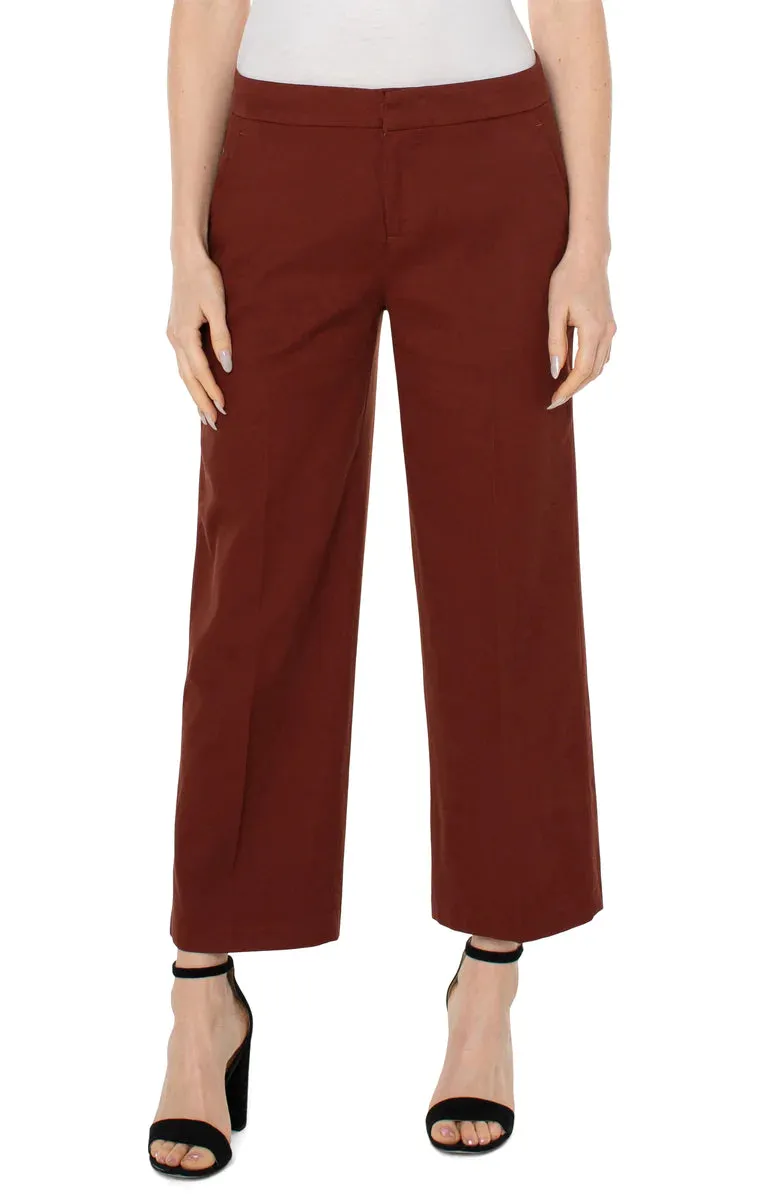 Wide Leg Ankle Trouser