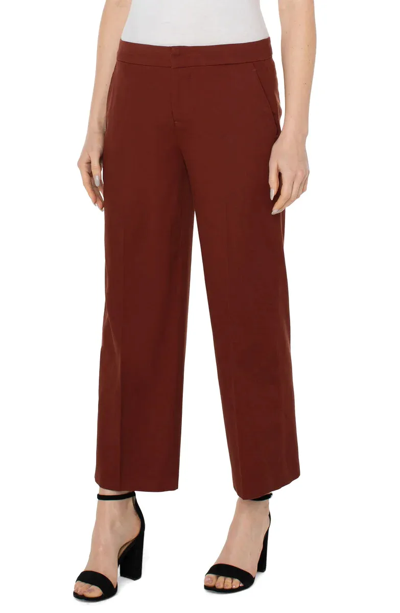 Wide Leg Ankle Trouser