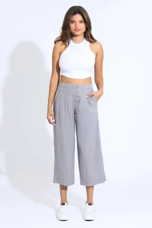 WIDE LEG BEACH PANT - MINK