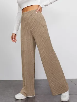 Wide-leg Knit Pants