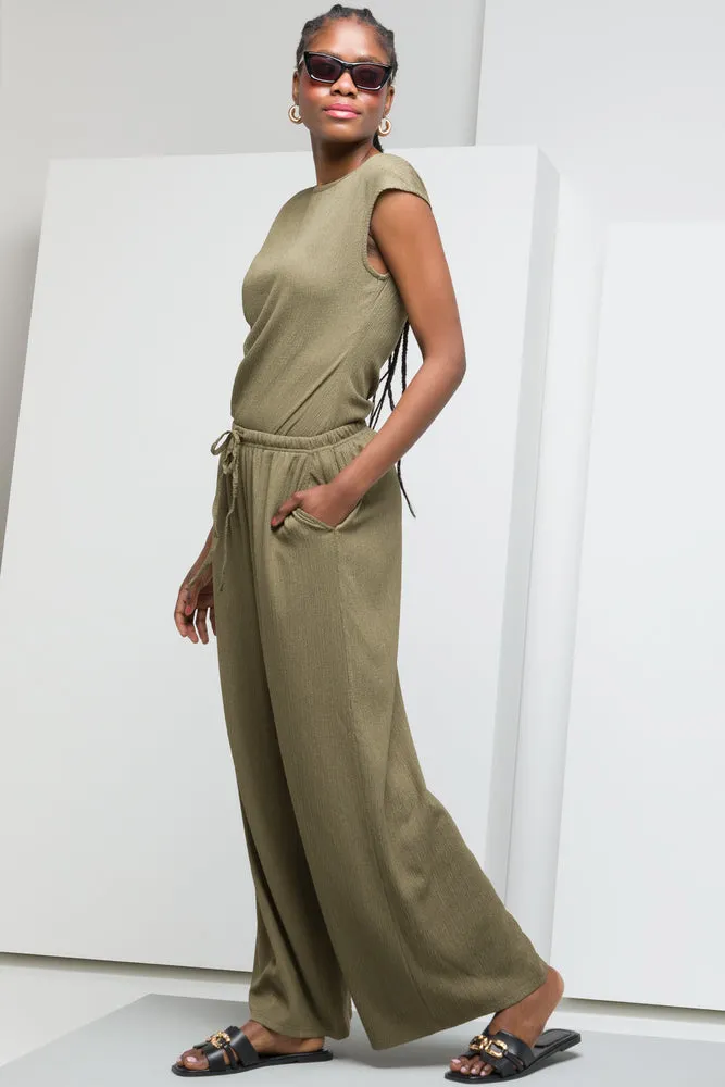 Wide Leg Pants Green