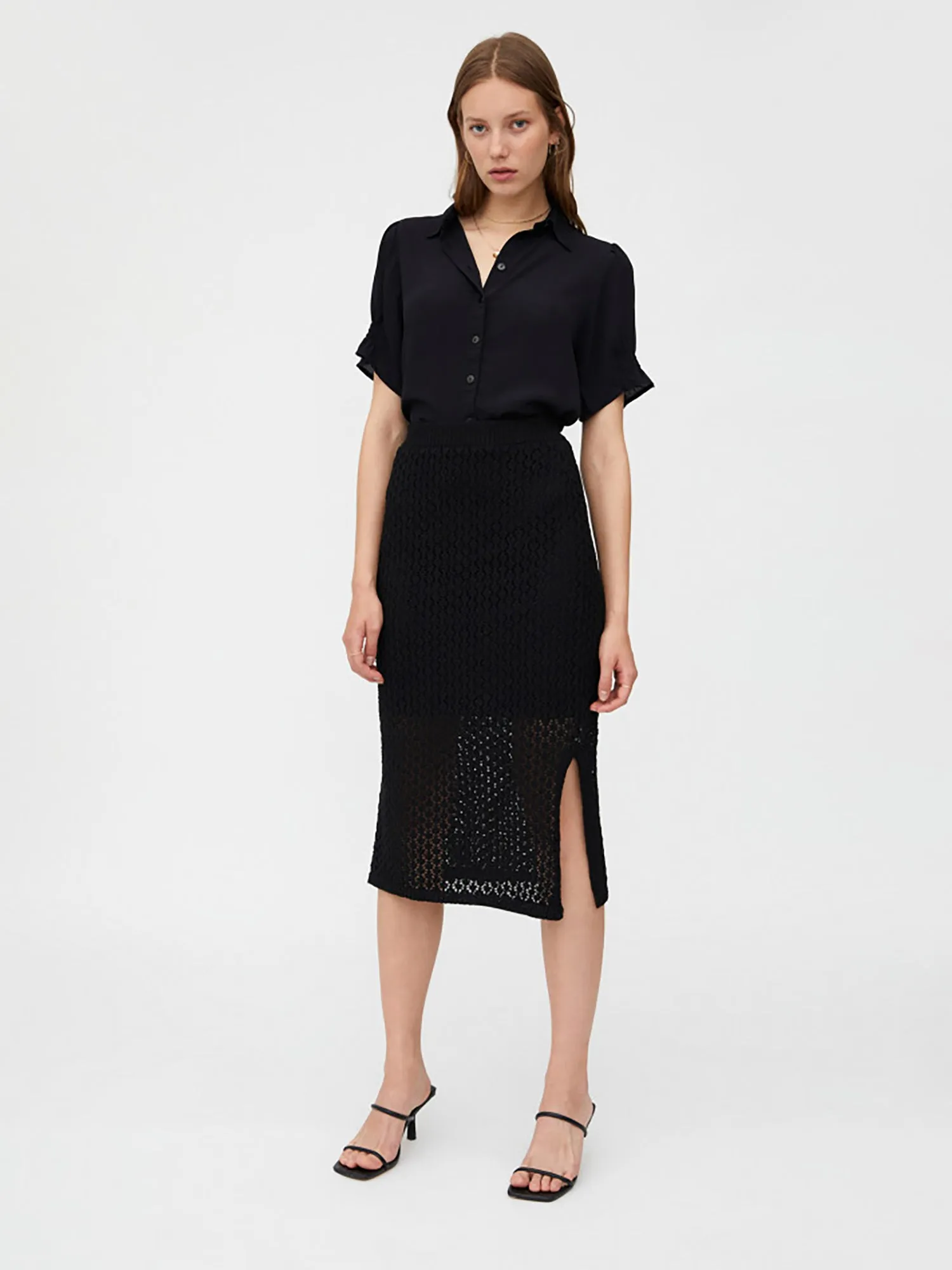 Wild Pony Ribbed Knit Midi Skirt