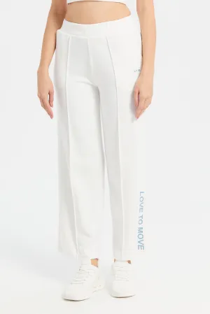 Women White Wide Leg Pants