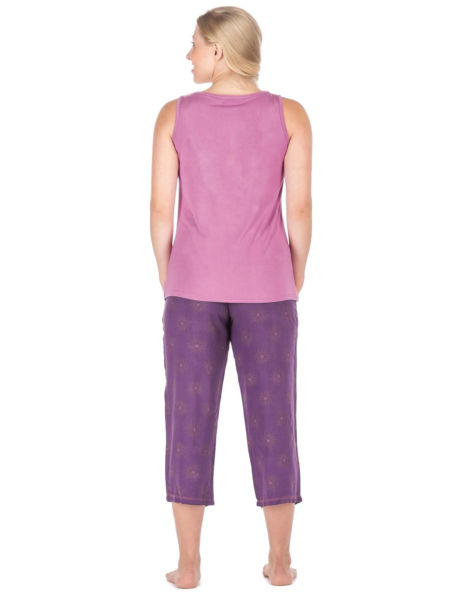 Women's Cool Breeze Woven Capri Lounge Set