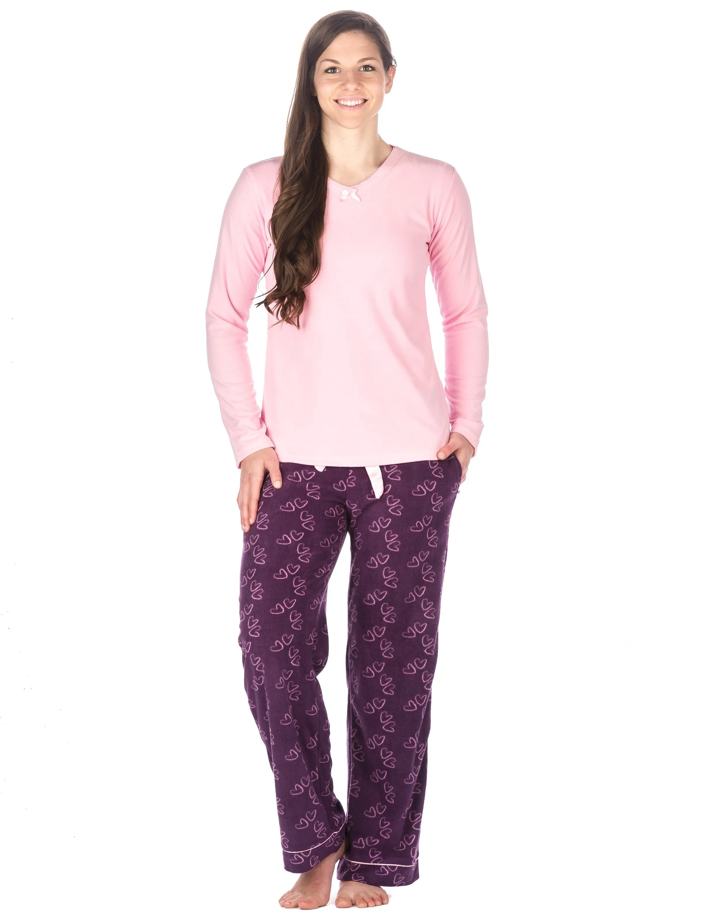 Womens Microfleece Lounge Set