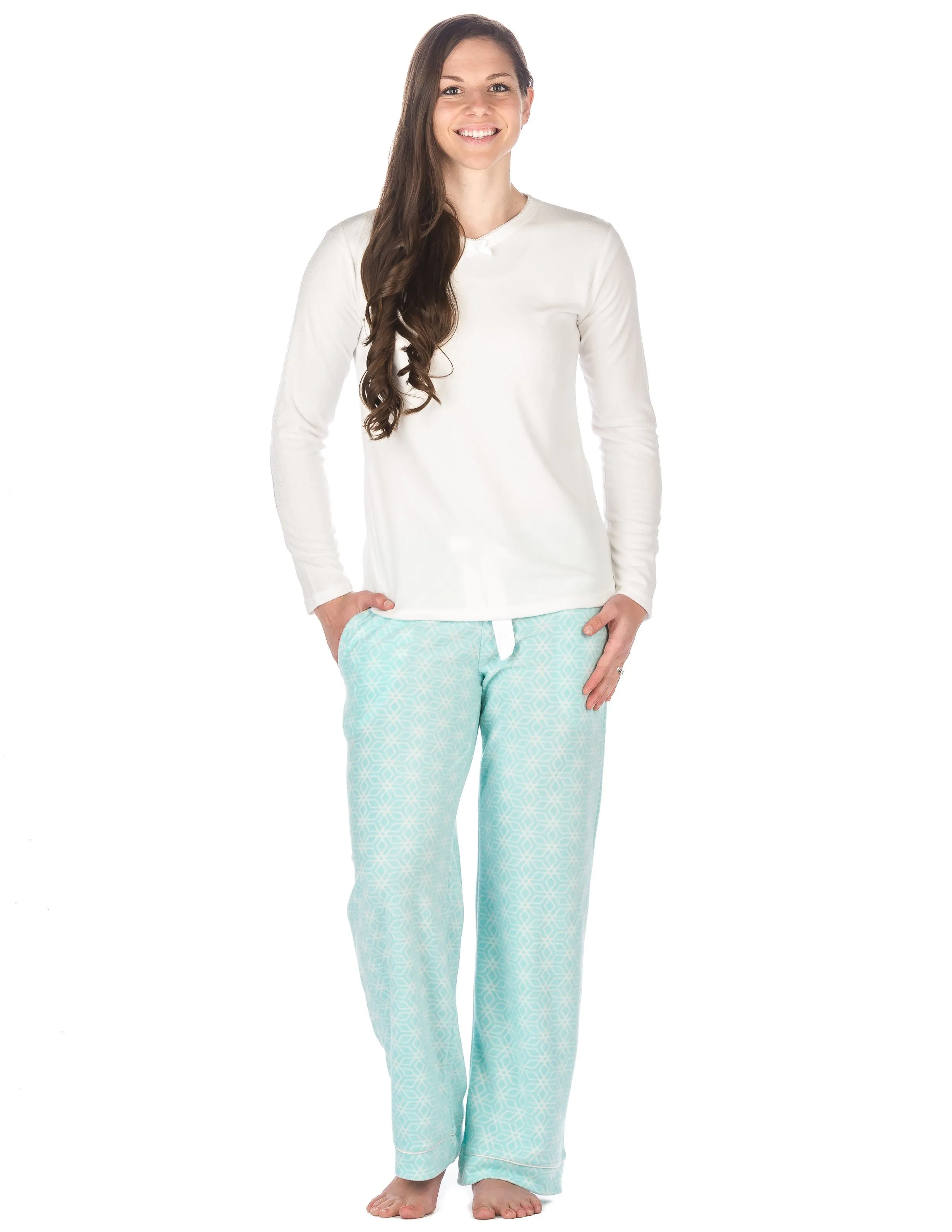 Womens Microfleece Lounge Set