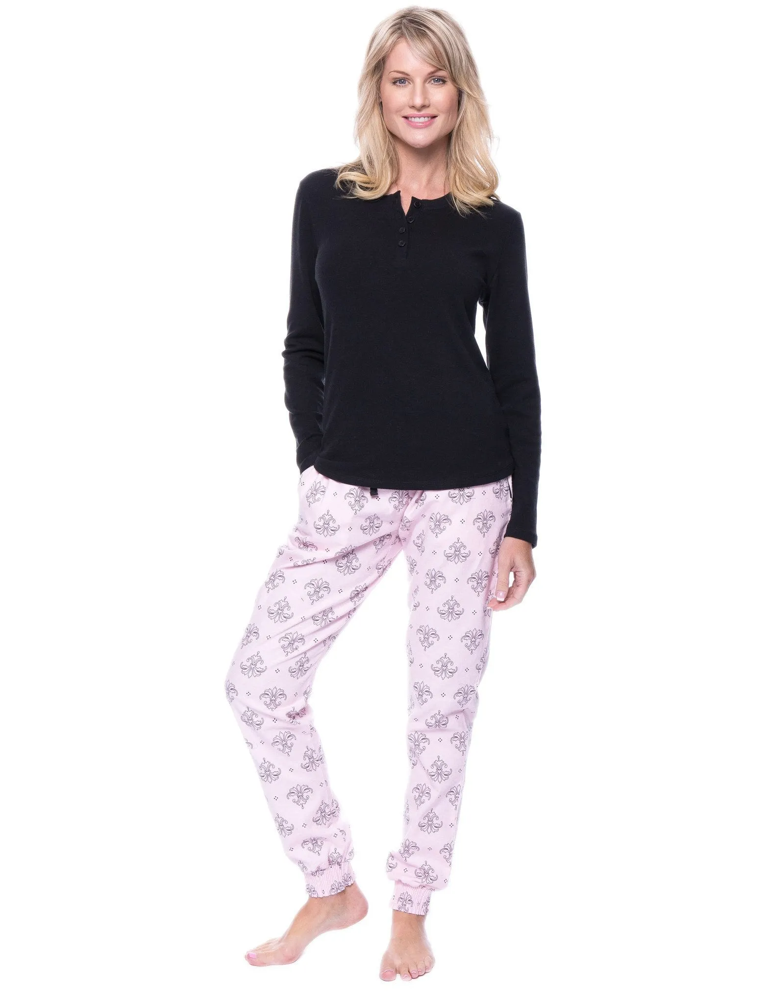 Women's Premium Flannel Jogger Lounge Set