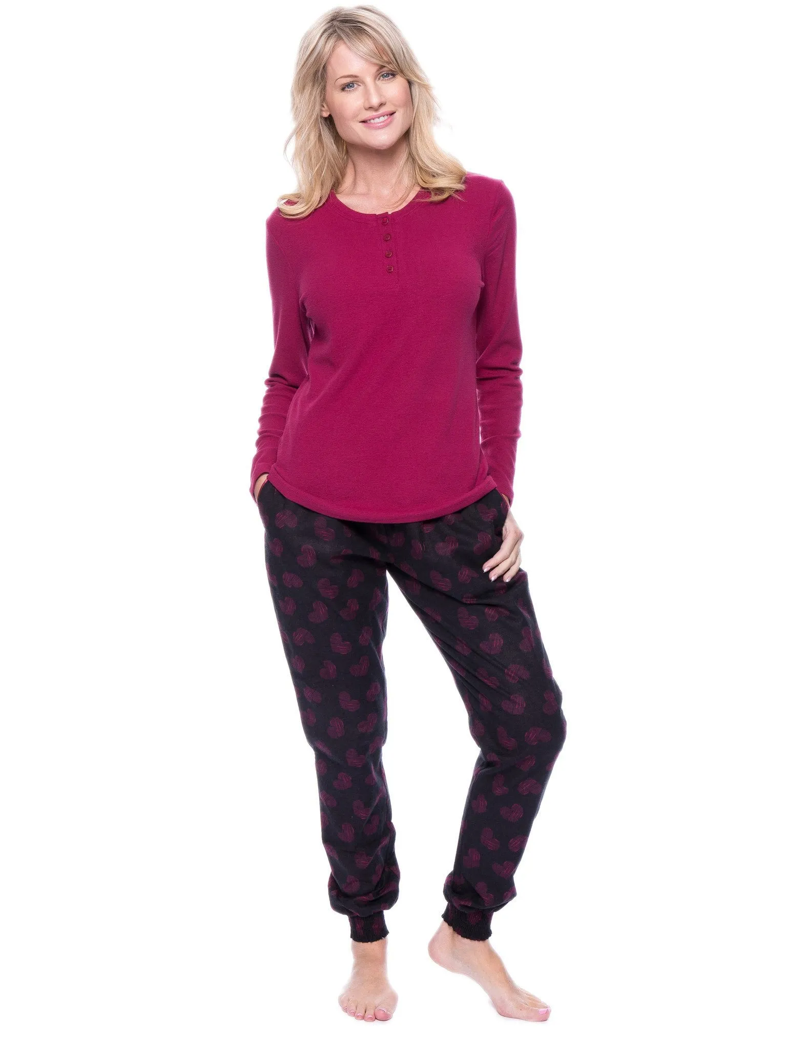 Women's Premium Flannel Jogger Lounge Set