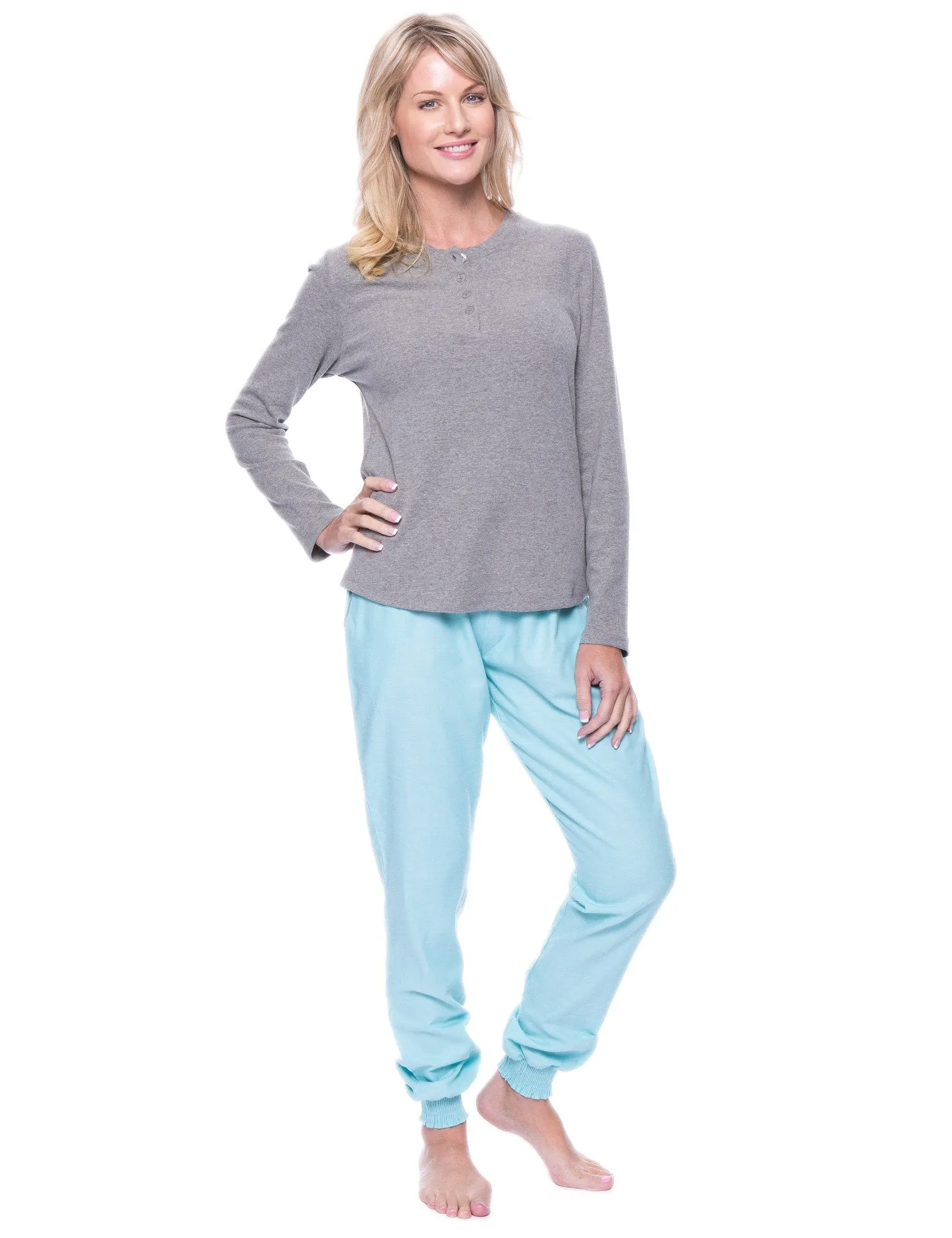 Women's Premium Flannel Jogger Lounge Set