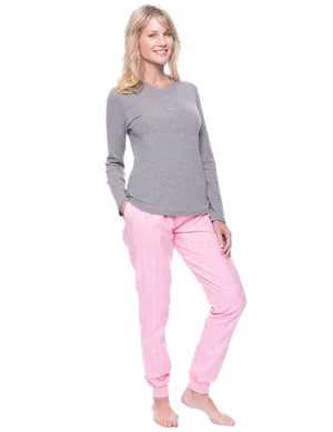 Women's Premium Flannel Jogger Lounge Set