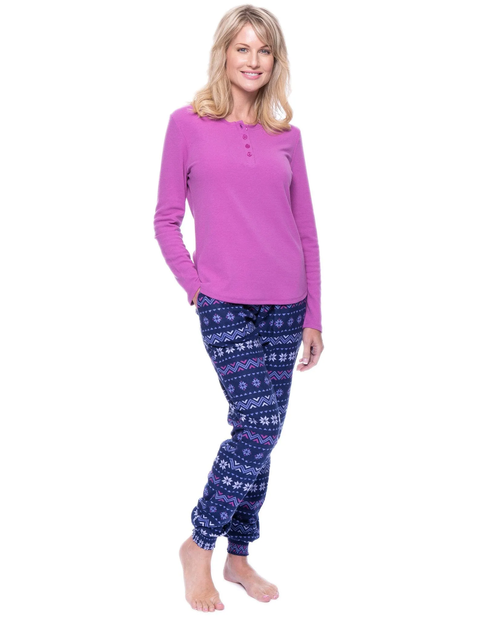 Women's Premium Flannel Jogger Lounge Set