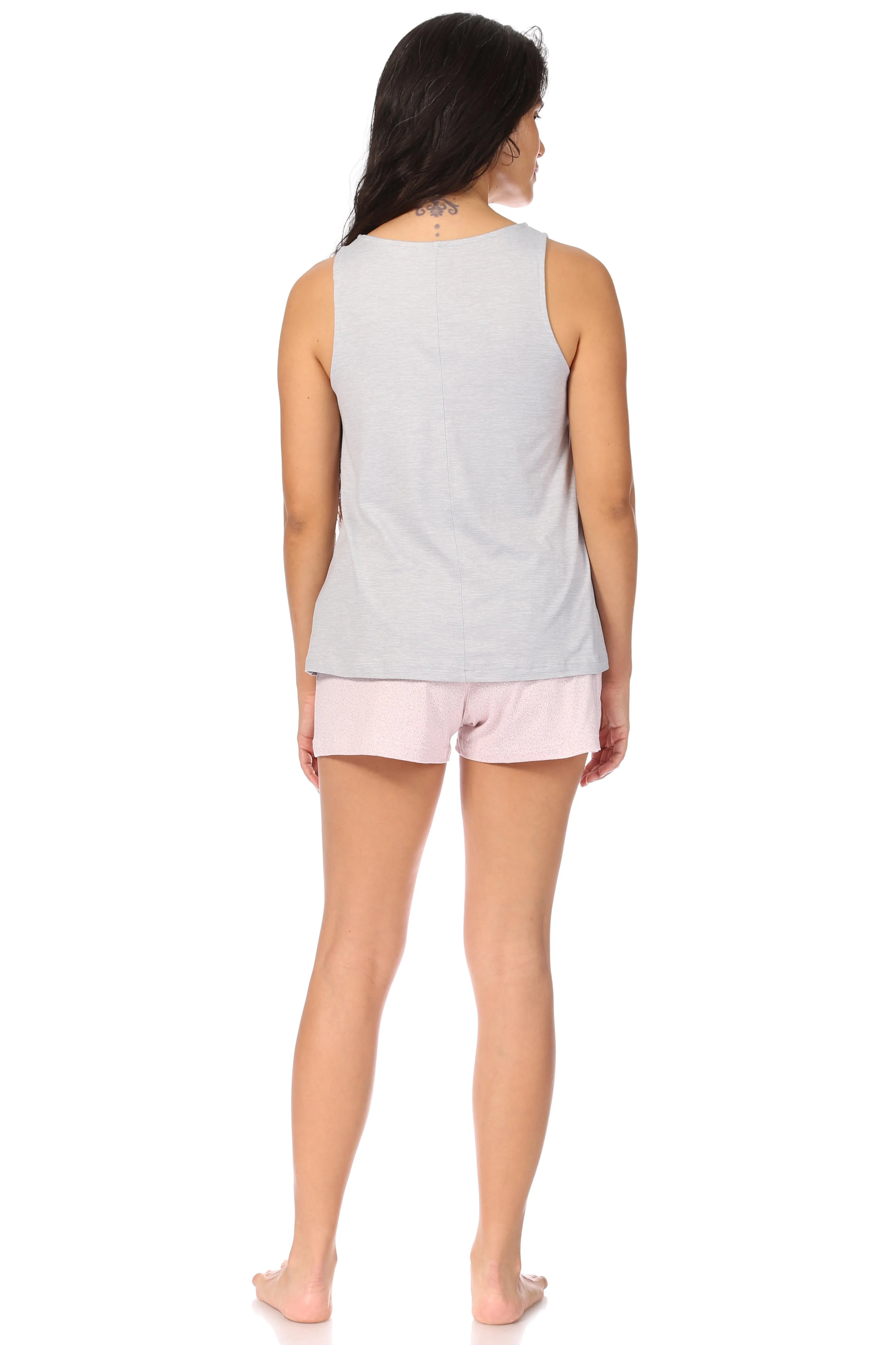 Women's "BE KIND" Tank Top and Shorts Pajama Set